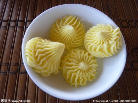 黄色螺旋曲奇饼干图片