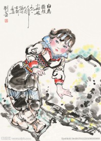 白马藏族小姑娘