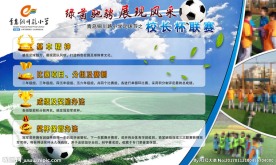 小学足球运动说明展板