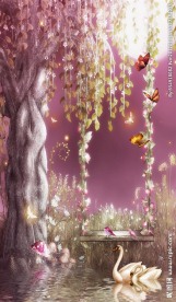 梦幻童话玄关背景