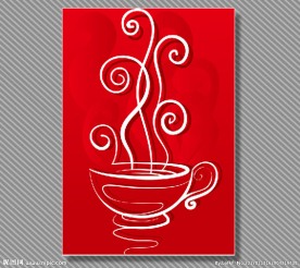 茶香艺术矢量图