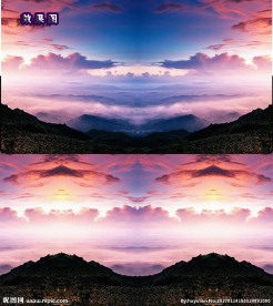 唯美火烧云风景高清视频