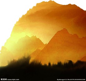 大山  黄色的山  幕侧条