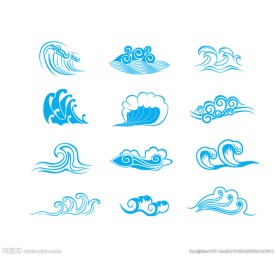 水纹设计元素