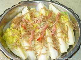 银鱼仔虾干蒸娃娃菜