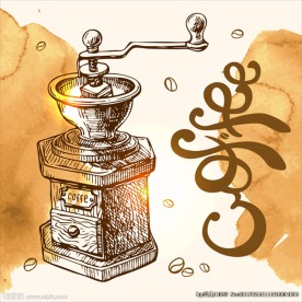 手绘咖啡