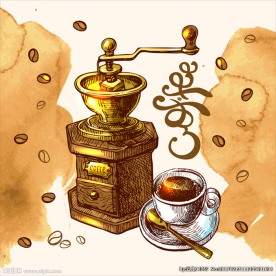 手绘咖啡
