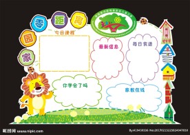 幼儿园卡通异形公告栏