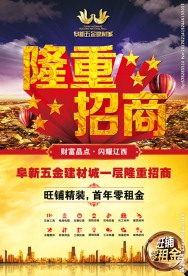 房地产隆重招商海报宣传单页