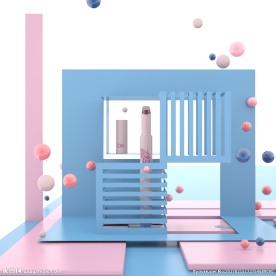 口红产品图渲染作品