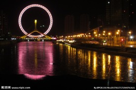 天津海河夜景