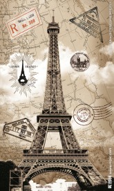 巴黎铁塔玄关背景