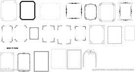 经典矢量边框图