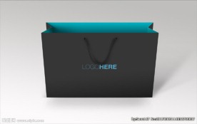 简约手提袋样机