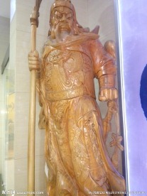 关帝爷 关羽根雕像 关公