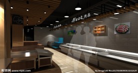 精品超市加工区效果图