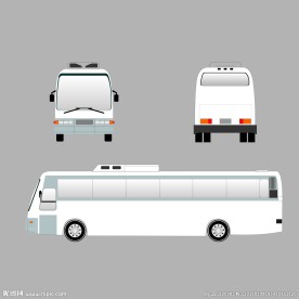 vI大巴车源文件矢量图