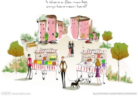 欧美风格简笔画