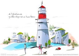 欧美风格简笔画