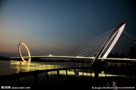 南京眼步行桥夜景