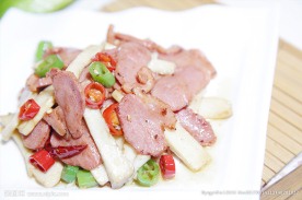 杏鲍菇炒鸭脯