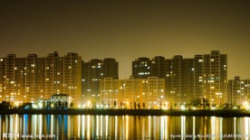 泗阳城市夜景延时摄影