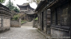 影视城古代集市街景