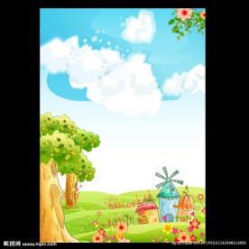 春天唯美插画作文背景