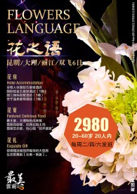 花之语云南旅游海报