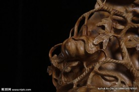 崖柏 根雕 南瓜 细节