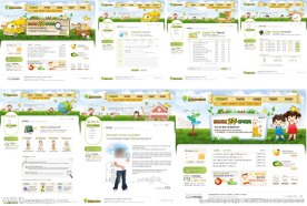 绿色少儿网站模板