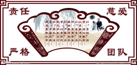 学校教师背景墙