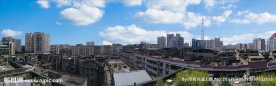 城市鸟瞰全景图