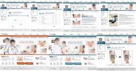 蓝色美容医院网站模板