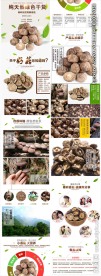 纯天然绿色干货香菇详情页设计