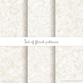 印花 植物 底纹 素材 浪漫