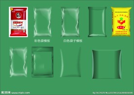 包装袋子立体效果图