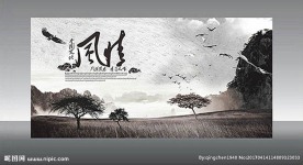 中国文化风情海报