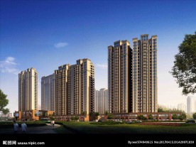 黄昏住宅 商业街效果图