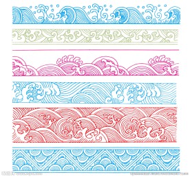 中国风花纹花边