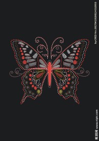 蝴蝶刺绣绣花图案