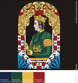 欧洲贵族花纹花边图案