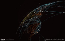 矢量粒子和线条深色背景