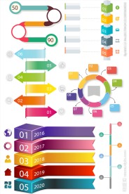 PPT数据矢量素材