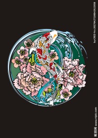 金鱼素材下载金鱼花朵素材下载