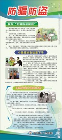 医院防骗防盗展架