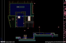 办公场所 景观水池一