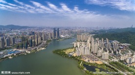 长沙梅溪湖桃花岭航拍