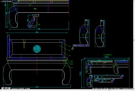 中式古典家具  龙纹罗汉床