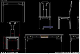 中式古典家具 明式2号餐台
